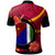 Papua New Guinea Polo Shirt Milne Bay Flag of PNG with Hibicus and Polynesian Culture Polo Shirt - Polynesian Pride