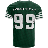 Personalize Hawaii Warrior Football T Shirt 2020 Champion AH - Polynesian Pride