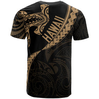 Hawaiian Kanaka T Shirt Mano Kihikihi Gold - Polynesian Pride