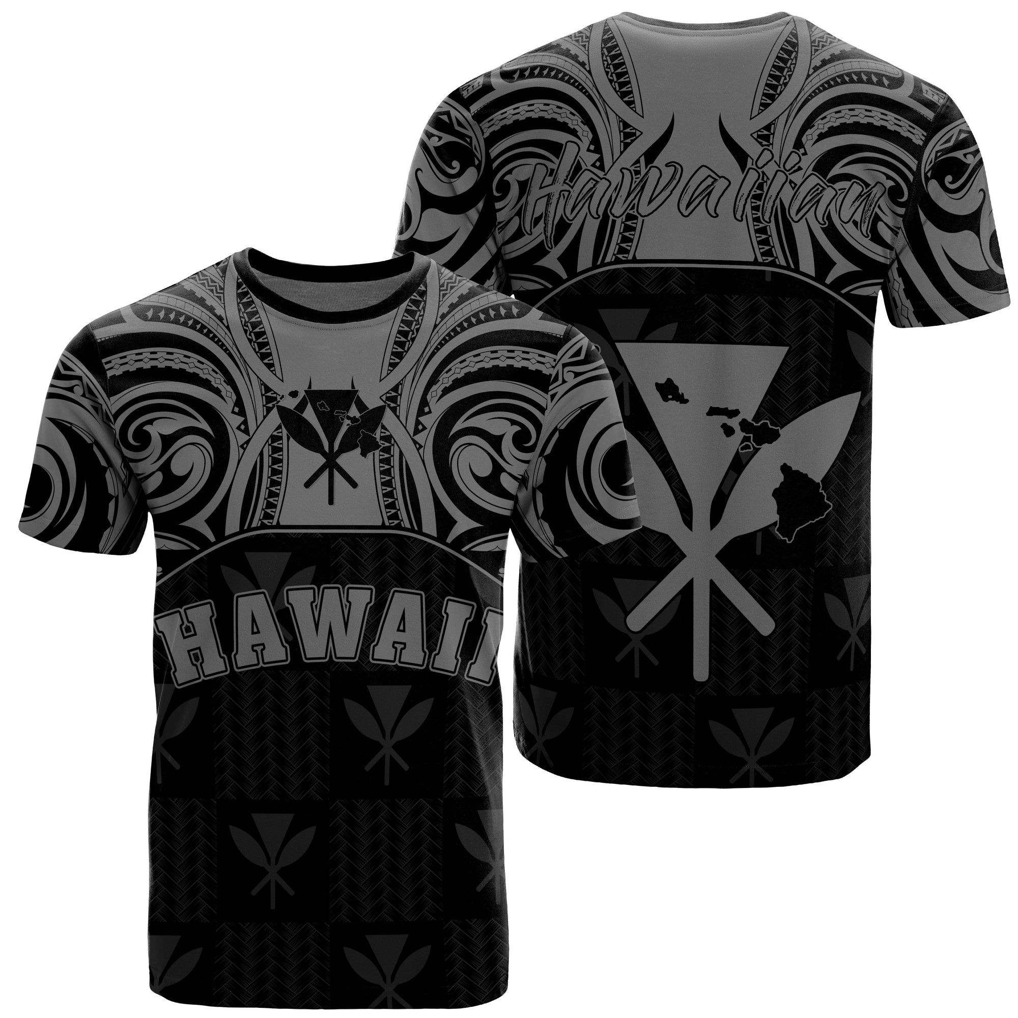 Hawaiian Kanaka T Shirt Demodern Gray Unisex White - Polynesian Pride