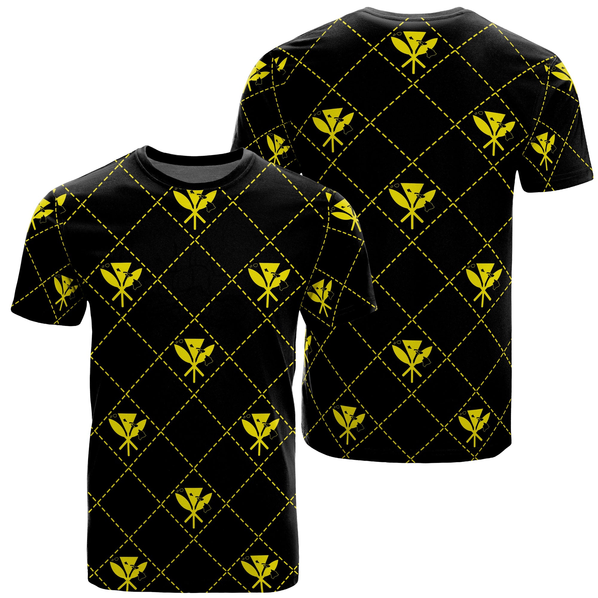 Kanaka Maoli T Shirt Regal Yellow AH Unisex Yellow - Polynesian Pride