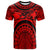 Hawaii T Shirt Coat of Arm Hawaii & Polynesian Patterns Maui Tattoo Unisex Red - Polynesian Pride