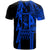 (Custom Text) Samoa T Shirt Samoan Coat of Arms Polynesian Tattoo Blue New - Polynesian Pride