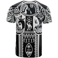 Polynesian T Shirt Guam Flag, Seal with Maui Moana Tattoo - Polynesian Pride
