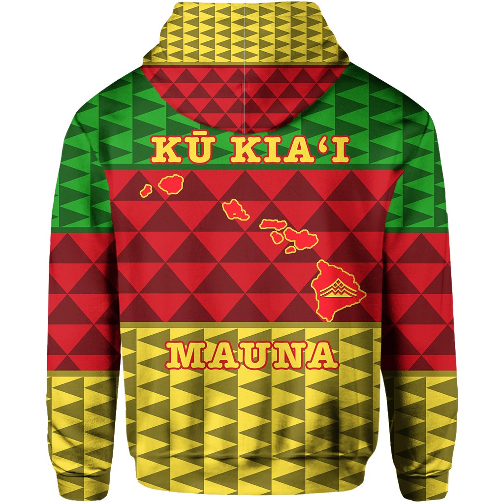 Kanaka Hawaii Protect Mauna Kea Hoodie Zip - Polynesian Pride