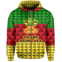 Kanaka Hawaii Protect Mauna Kea Hoodie Zip - Polynesian Pride