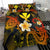 Kanaka Maoli Polynesian Bedding Set - Lauhala Turtle Plumeria Tropical - Polynesian Pride