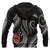 Kosrae Micronesian Hoodie Black Plumeria - Polynesian Pride