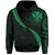 Hawaiian Kanaka Hoodie Mano Kihikihi Green - Polynesian Pride