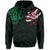 Hawaiian Kanaka Hoodie Heart Tattoo Green - Polynesian Pride