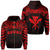 Hawaiian Kanaka Hoodie Demodern Red - Polynesian Pride