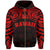 Hawaiian Kanaka Hoodie Demodern Red - Polynesian Pride