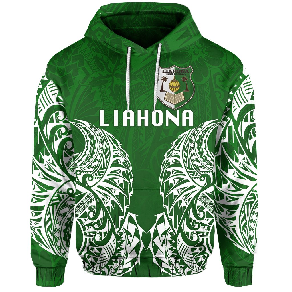 Liahona High School Hoodie Version 2 Unisex Green - Polynesian Pride