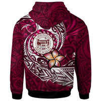 Hawaii Custom Hoodie Farrington High School Maroon Polynesian Patterns LT10 - Polynesian Pride
