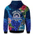 Tonga Custom Hoodie Tupou College Polynesian Tonga Pattern with Flower LT10 - Polynesian Pride