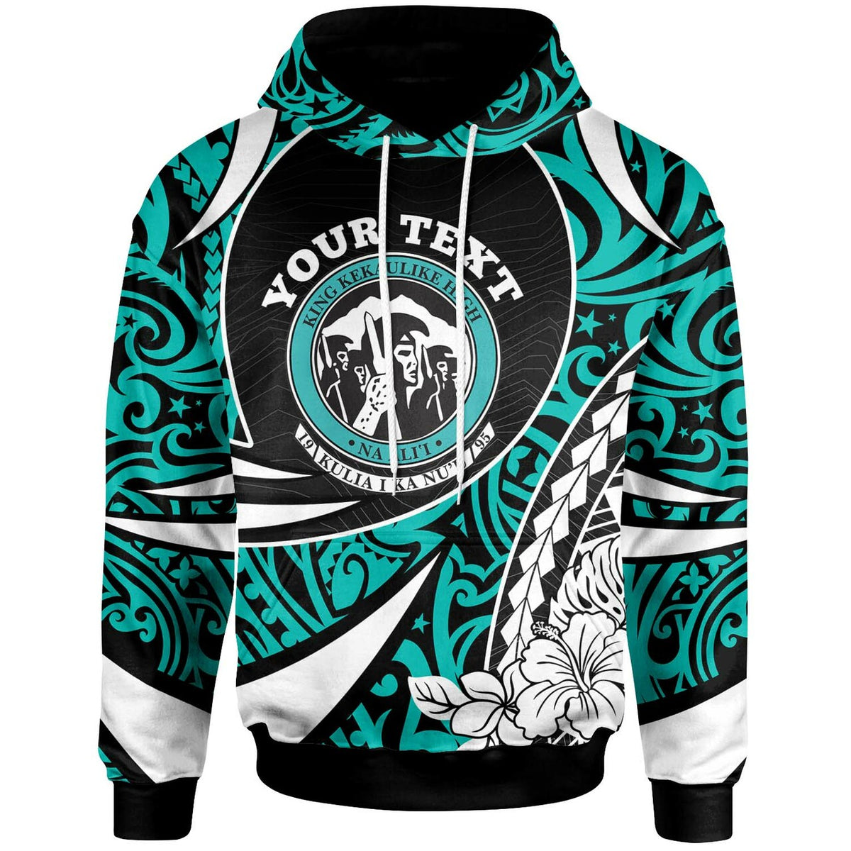 Hawaii Custom Hoodie King Kekaulike High School Polynesian Tribal Pattern LT10 - Polynesian Pride