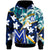 Hawaii Custom Hoodie Maui High School Plumeria with Polynesian Pattern LT10 Blue - Polynesian Pride