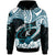 Hawaii Kapolei High School Custom Hoodie Kapolei High School Hibicus Flower and Polynesian Pattern LT10 Black - Polynesian Pride