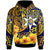 Hawaii Custom Hoodie Lauphoehoe Community Public Charter School with Polynesian and HIbicus Flower LT10 Yellow - Polynesian Pride