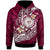 Hawaii Custom Hoodie Farrington High School Maroon Polynesian Patterns LT10 Purple - Polynesian Pride