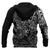 Polynesian Hawaii (Kanaka Maoli) Hoodie Black Turtle Hibiscus Flowing - Polynesian Pride