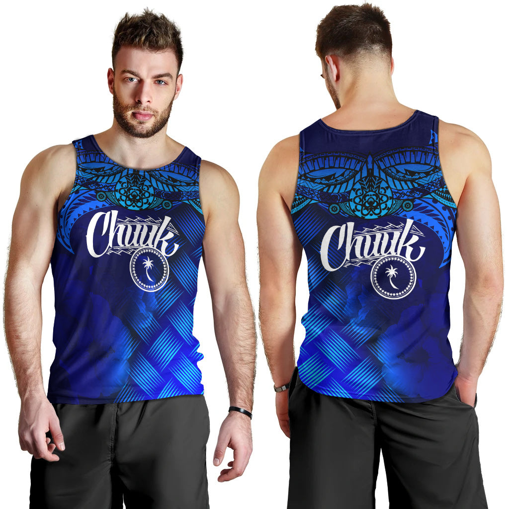 Chuuk Polynesian Men Tank Top - Lauhala Coat Of Arms - Polynesian Pride