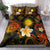 Marshall Islands Polynesian Bedding Set - Lauhala Turtle Plumeria Tropical Black - Polynesian Pride