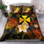 Wallis and futuna Polynesian Bedding Set - Lauhala Turtle Plumeria Tropical Black - Polynesian Pride