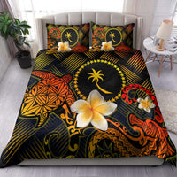 Chuuk Polynesian Bedding Set - Lauhala Turtle Plumeria Tropical Black - Polynesian Pride