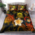 Tuvalu Polynesian Bedding Set - Lauhala Turtle Plumeria Tropical Black - Polynesian Pride