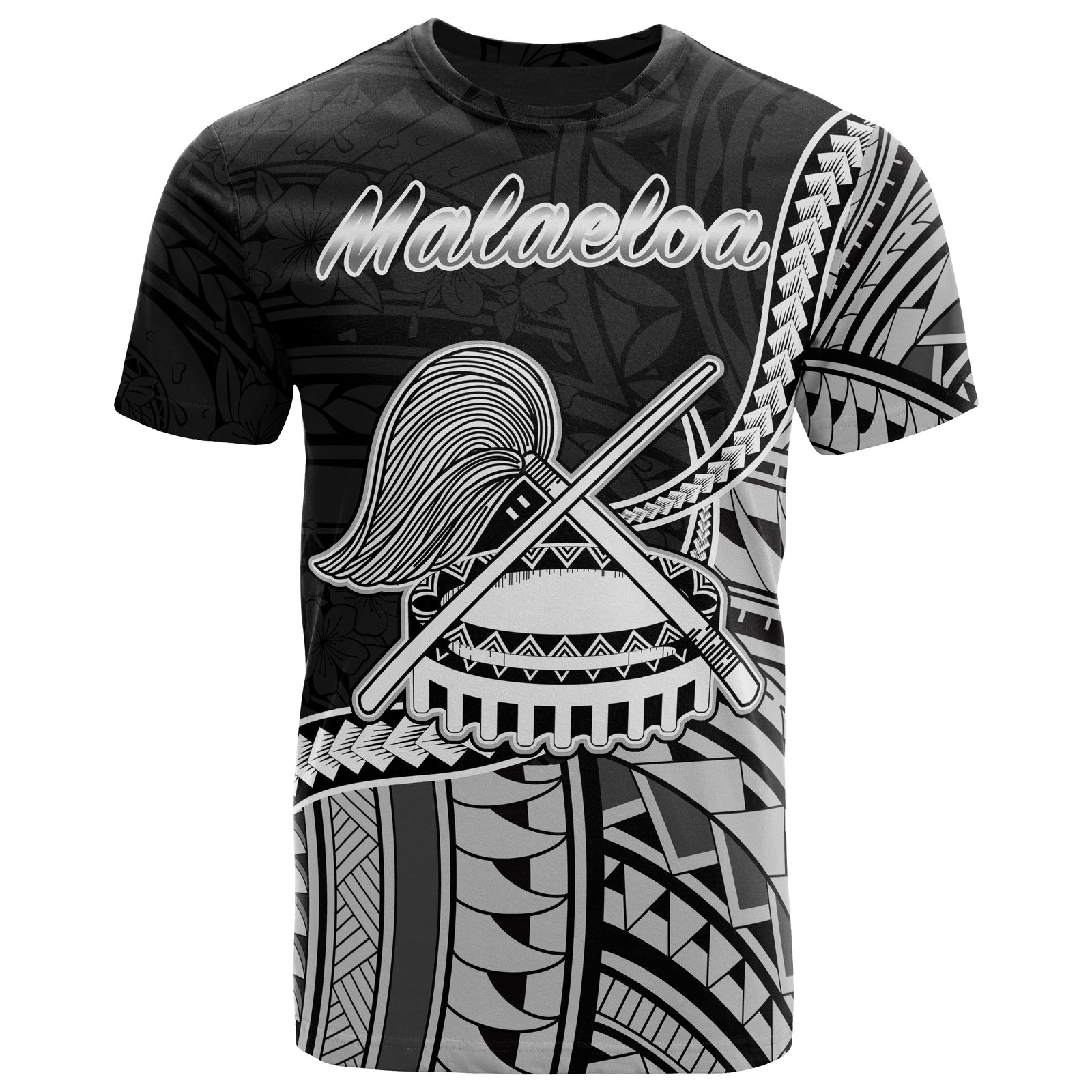 American Samoa T Shirt Malaeloa Polynesian Patterns Unisex Black - Polynesian Pride