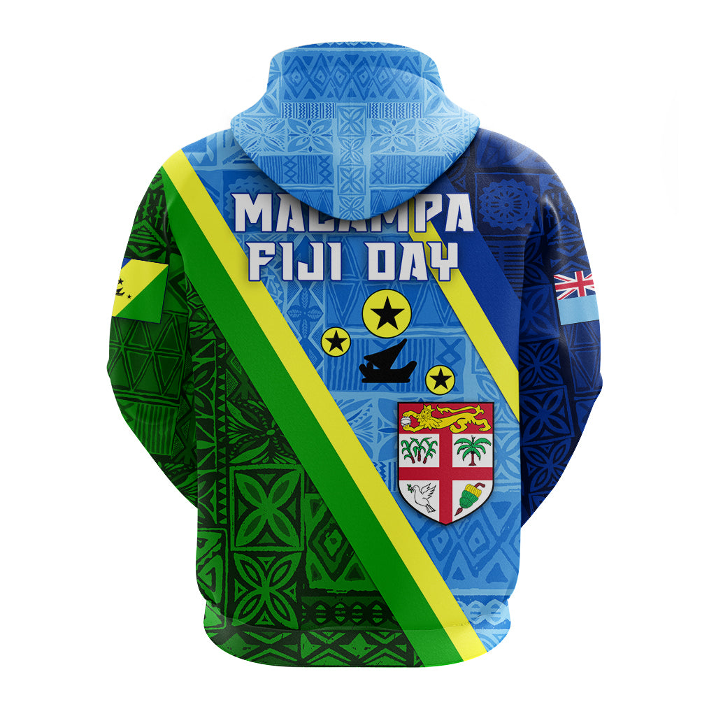 Vanuatu Malampa Fiji Day Hoodie Combine Flag Design LT4 - Polynesian Pride