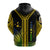 Custom Vanuatu Malampa Province Zip up Hoodie Unique Black & Gold LT7 - Polynesian Pride