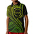 Mangaia Cook Islands Polo Shirt Green Polynesian Wave Style LT9 Kid Green - Polynesian Pride