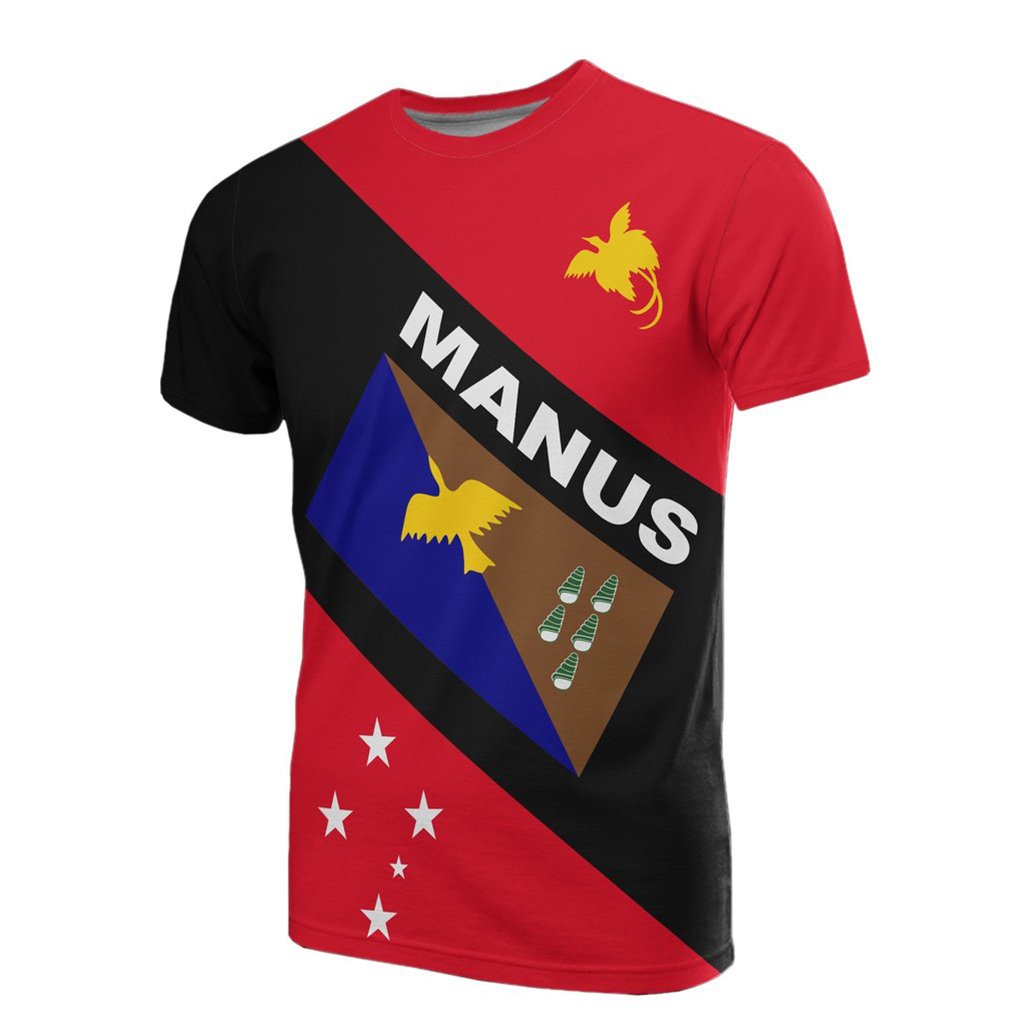 Papua New Guinea T Shirt PNG Flag Manus Province Flag Unisex Red - Polynesian Pride
