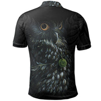 Morepork New Zealand Polo Shirt, Maori Morepork Golf Shirts - Polynesian Pride