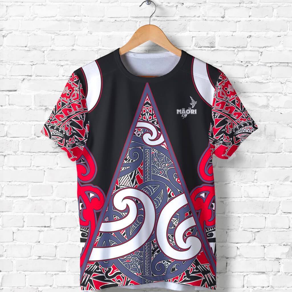 New Zealand Rugby Shirt, Maori Rugby T Shirt Unisex Black - Polynesian Pride