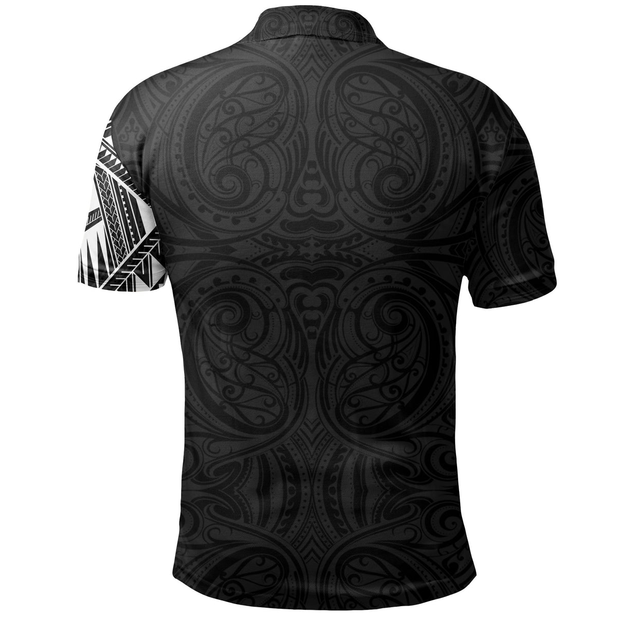 New Zealand Maori Polo Shirt, Wolf Tattoo Golf Shirts - Polynesian Pride
