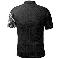 New Zealand Maori Polo Shirt, Wolf Tattoo Golf Shirts - Polynesian Pride