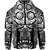 Marquesas Islands Zip Hoodie Marquesan Tattoo Original Style Black LT8 - Polynesian Pride