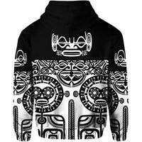 Marquesas Islands Zip Hoodie Marquesan Tattoo Special Style Black LT8 - Polynesian Pride