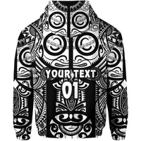 Custom Marquesas Islands Hoodie Marquesan Tattoo Original Style Black LT8 - Polynesian Pride