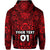 Custom Marquesas Islands Hoodie Marquesan Tattoo Unique Style Red LT8 - Polynesian Pride