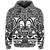 Custom Marquesas Islands Hoodie Marquesan Tattoo Simple Style Black LT8 - Polynesian Pride