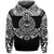 Custom Marquesas Islands Hoodie Marquesan Tattoo Simplified Version Black LT8 - Polynesian Pride