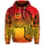 Custom Marquesas Islands Hoodie Marquesan Tattoo Original Style Gradient Red LT8 - Polynesian Pride