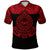 Marquesas Islands Polo Shirt Marquesan Tattoo Simplified Version Red LT8 - Polynesian Pride