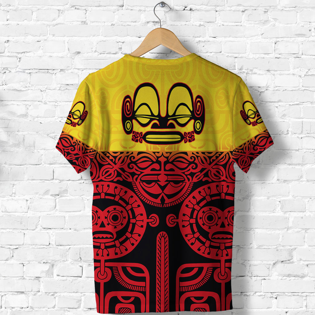 Marquesas Islands T Shirt Marquesan Tattoo Special Style Gradient Red LT8 - Polynesian Pride