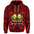 Marquesas Islands Zip Hoodie Marquesan Tattoo Simple Style Red LT8 - Polynesian Pride