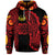 Marquesas Islands Zip Hoodie Marquesan Tattoo Original Style Red LT8 - Polynesian Pride